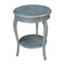 International Concepts Round Cambria  End Table, 18 W, 18 L, 24 in H, Wood, Heather Grey-Antique Washed OT105-18R-18 - alternate 4